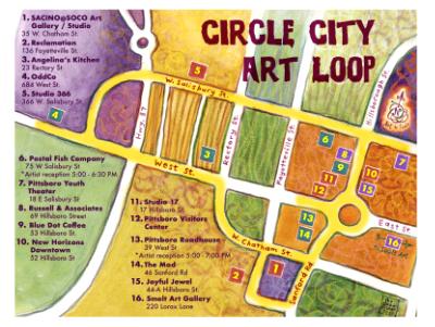 Circle City Art Loop Map