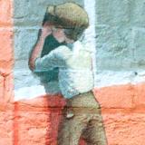 Farmer's Alliance Mural, detail. (Mill Worker)