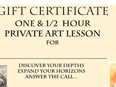 Private ART LESSONS - 20% Off