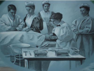 Nursing History Mural, detail (Hospital Nursing)