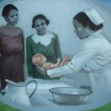 Nursing History Mural, detail (Education)