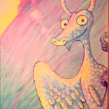 Wren Children's Mural, detail (Dragon)