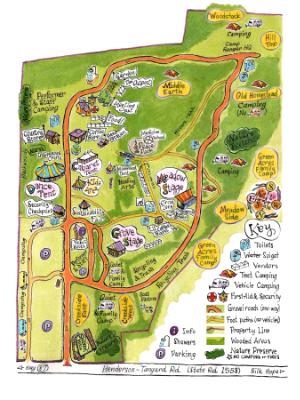 Shakori Hills Site Map